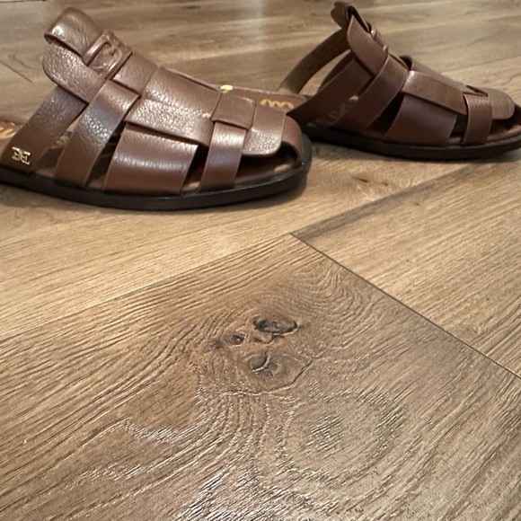 Sam Edelman Dina Fisherman Sandals worn once with box size 7.5 - Picture 7 of 7
